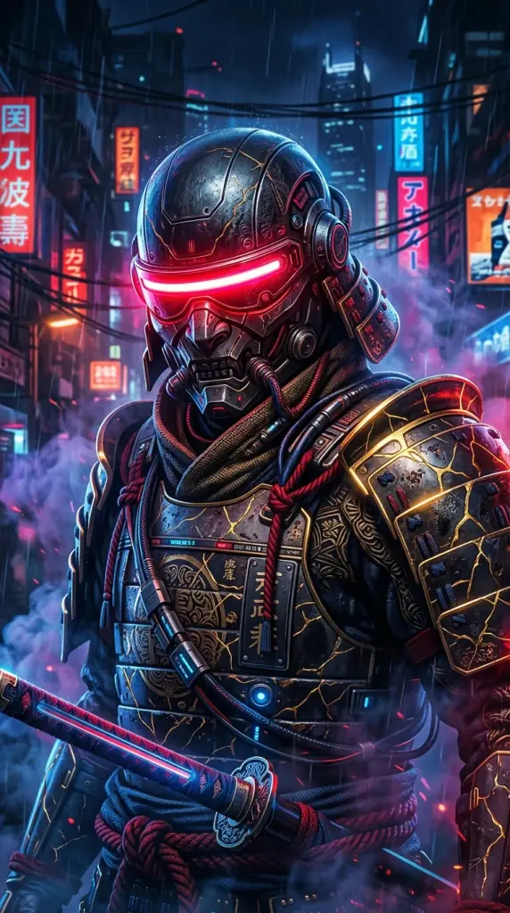 Cyberpunk samurai