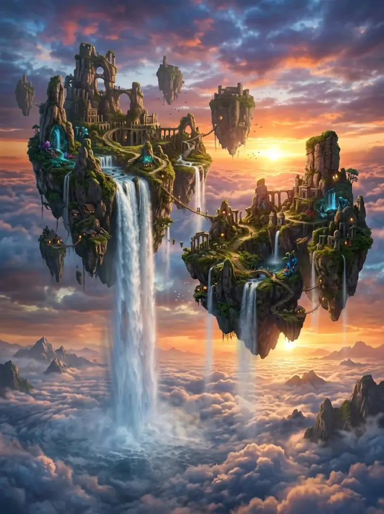 Floating sky islands